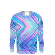 गैलरी व्यूवर में इमेज लोड करें, Blue Pink Abstract Eighties Sweatshirt by The Photo Access