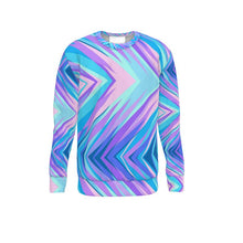गैलरी व्यूवर में इमेज लोड करें, Blue Pink Abstract Eighties Sweatshirt by The Photo Access