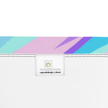 Load image into Gallery viewer, Blue Pink Abstract Eighties Bandeau Tops by The Photo Access