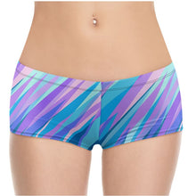 Load image into Gallery viewer, Blue Pink Abstract Eighties Hot Pants by The Photo Access