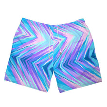 Load image into Gallery viewer, Blue Pink Abstract Eighties Board Shorts by The Photo Access