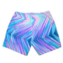 Load image into Gallery viewer, Blue Pink Abstract Eighties Board Shorts by The Photo Access