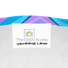 Load image into Gallery viewer, Blue Pink Abstract Eighties Slim Fit Mens T-Shirt by The Photo Access