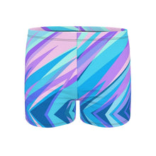 Load image into Gallery viewer, Blue Pink Abstract Eighties Swimming Trunks by The Photo Access