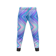 Load image into Gallery viewer, Blue Pink Abstract Eighties Mens Sweatpants by The Photo Access
