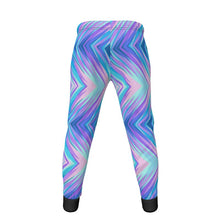 Load image into Gallery viewer, Blue Pink Abstract Eighties Mens Sweatpants by The Photo Access