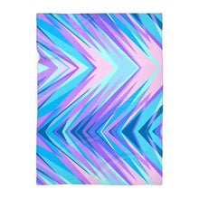 将图片加载到图库查看器,Blue Pink Abstract Eighties Blanket by The Photo Access