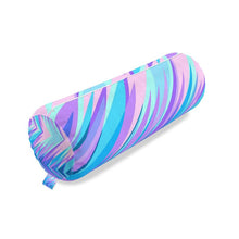 Load image into Gallery viewer, Blue Pink Abstract Eighties Big Bolster Cushion by The Photo Access