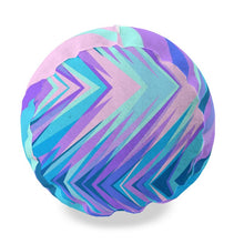 Load image into Gallery viewer, Blue Pink Abstract Eighties Big Bolster Cushion by The Photo Access