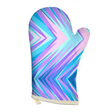 将图片加载到图库查看器,Blue Pink Abstract Eighties Oven Glove by The Photo Access