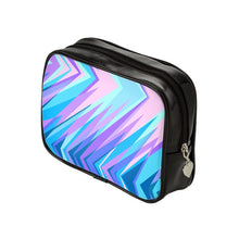 将图片加载到图库查看器,Blue Pink Abstract Eighties Make Up Bags by The Photo Access