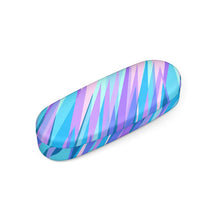 Cargar imagen en el visor de la galería, Blue Pink Abstract Eighties Hard Glasses Case by The Photo Access