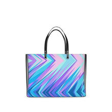 Load image into Gallery viewer, Blue Pink Abstract Eighties Handbags by The Photo Access