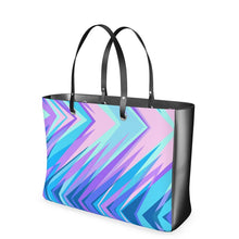 Load image into Gallery viewer, Blue Pink Abstract Eighties Handbags by The Photo Access