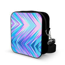 Load image into Gallery viewer, Blue Pink Abstract Eighties Shoulder Bag by The Photo Access