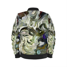 Load image into Gallery viewer, Abstract Fluid Lines of Movement Muted Tones Mens Bomber Jacket by The Photo Access