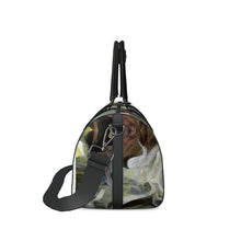Load image into Gallery viewer, Abstract Fluid Lines of Movement Muted Tones High Fashion Duffle Bag by The Photo Access