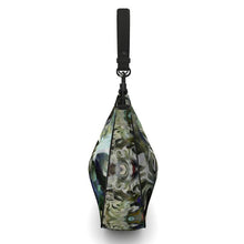 Load image into Gallery viewer, Abstract Fluid Lines of Movement Muted Tones High Fashion Curve Hobo Bag by The Photo Access