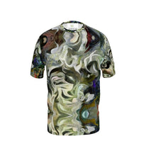 Load image into Gallery viewer, Abstract Fluid Lines of Movement Muted Tones High Fashion Mens Cut and Sew T-Shirt by The Photo Access