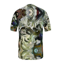 Load image into Gallery viewer, Abstract Fluid Lines of Movement Muted Tones High Fashion Mens Cut and Sew T-Shirt by The Photo Access