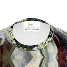 Load image into Gallery viewer, Abstract Fluid Lines of Movement Muted Tones High Fashion Mens Cut and Sew T-Shirt by The Photo Access