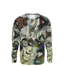 Load image into Gallery viewer, Abstract Fluid Lines of Movement Muted Tones High Fashion Sweatshirt by The Photo Access