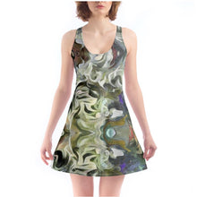 Load image into Gallery viewer, Abstract Fluid Lines of Movement Muted Tones High Fashion Custom Chemise by The Photo Access