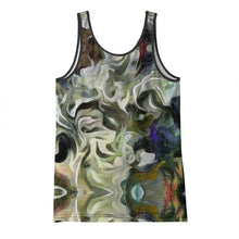 将图片加载到图库查看器,Abstract Fluid Lines of Movement Muted Tones High Fashion Custom Ladies Tank Top by The Photo Access