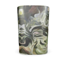 将图片加载到图库查看器,Abstract Fluid Lines of Movement Muted Tones Square Shot Glasses (Set of 2) by The Photo Access