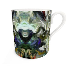 गैलरी व्यूवर में इमेज लोड करें, Abstract Fluid Lines of Movement Muted Tones Bone China Mug by The Photo Access
