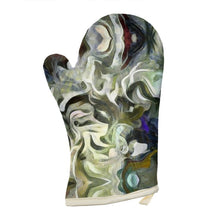 Cargar imagen en el visor de la galería, Abstract Fluid Lines of Movement Muted Tones Oven Glove by The Photo Access
