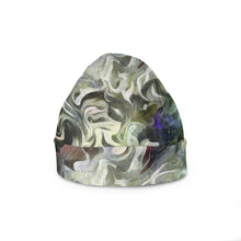 将图片加载到图库查看器,Abstract Fluid Lines of Movement Muted Tones High Fashion Beanie by The Photo Access
