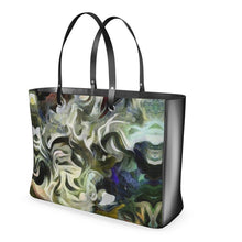 Cargar imagen en el visor de la galería, Abstract Fluid Lines of Movement Muted Tones High Fashion Handbag by The Photo Access