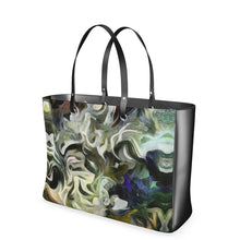 Cargar imagen en el visor de la galería, Abstract Fluid Lines of Movement Muted Tones High Fashion Handbag by The Photo Access