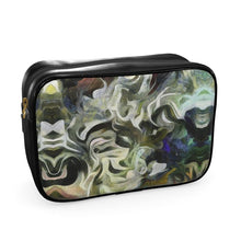 Load image into Gallery viewer, Abstract Fluid Lines of Movement Muted Tones High Fashion Custom Mens Toiletry Bag by The Photo Access