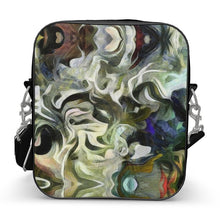 Cargar imagen en el visor de la galería, Abstract Fluid Lines of Movement Muted Tones High Fashion Custom Shoulder Bag by The Photo Access