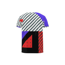 Load image into Gallery viewer, Neo Memphis Patches Stickers Cut and Sew All Over Print T-Shirt by The Photo Access