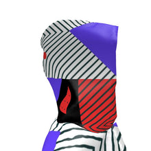 将图片加载到图库查看器,Neo Memphis Patches Stickers Womens Hooded Rain Mac by The Photo Access