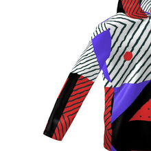 将图片加载到图库查看器,Neo Memphis Patches Stickers Womens Hooded Rain Mac by The Photo Access