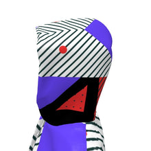 将图片加载到图库查看器,Neo Memphis Patches Stickers Womens Hooded Rain Mac by The Photo Access