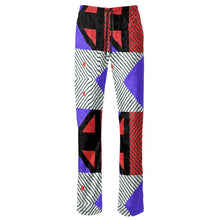 Load image into Gallery viewer, Neo Memphis Patches Stickers Womens Trousers by The Photo Access
