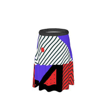 Load image into Gallery viewer, Neo Memphis Patches Stickers Skirt by The Photo Access