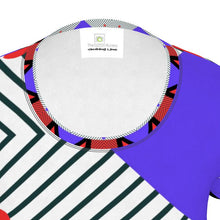 Load image into Gallery viewer, Neo Memphis Patches Stickers Ladies Cut and Sew T-Shirt by The Photo Access