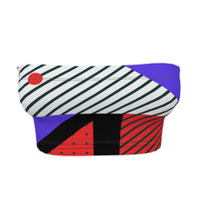 Load image into Gallery viewer, Neo Memphis Patches Stickers Bandeau Tops by The Photo Access