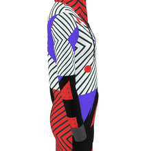 Load image into Gallery viewer, Neo Memphis Patches Stickers Hoody Dress by The Photo Access