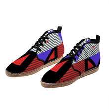 将图片加载到图库查看器,Neo Memphis Patches Stickers Hi Top Espadrilles by The Photo Access