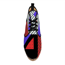 将图片加载到图库查看器,Neo Memphis Patches Stickers Hi Top Espadrilles by The Photo Access