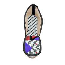 将图片加载到图库查看器,Neo Memphis Patches Stickers Ladies Wedge Espadrilles by The Photo Access