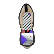 将图片加载到图库查看器,Neo Memphis Patches Stickers Ladies Wedge Espadrilles by The Photo Access