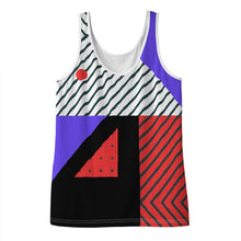将图片加载到图库查看器,Neo Memphis Patches Stickers Ladies Tank Top by The Photo Access